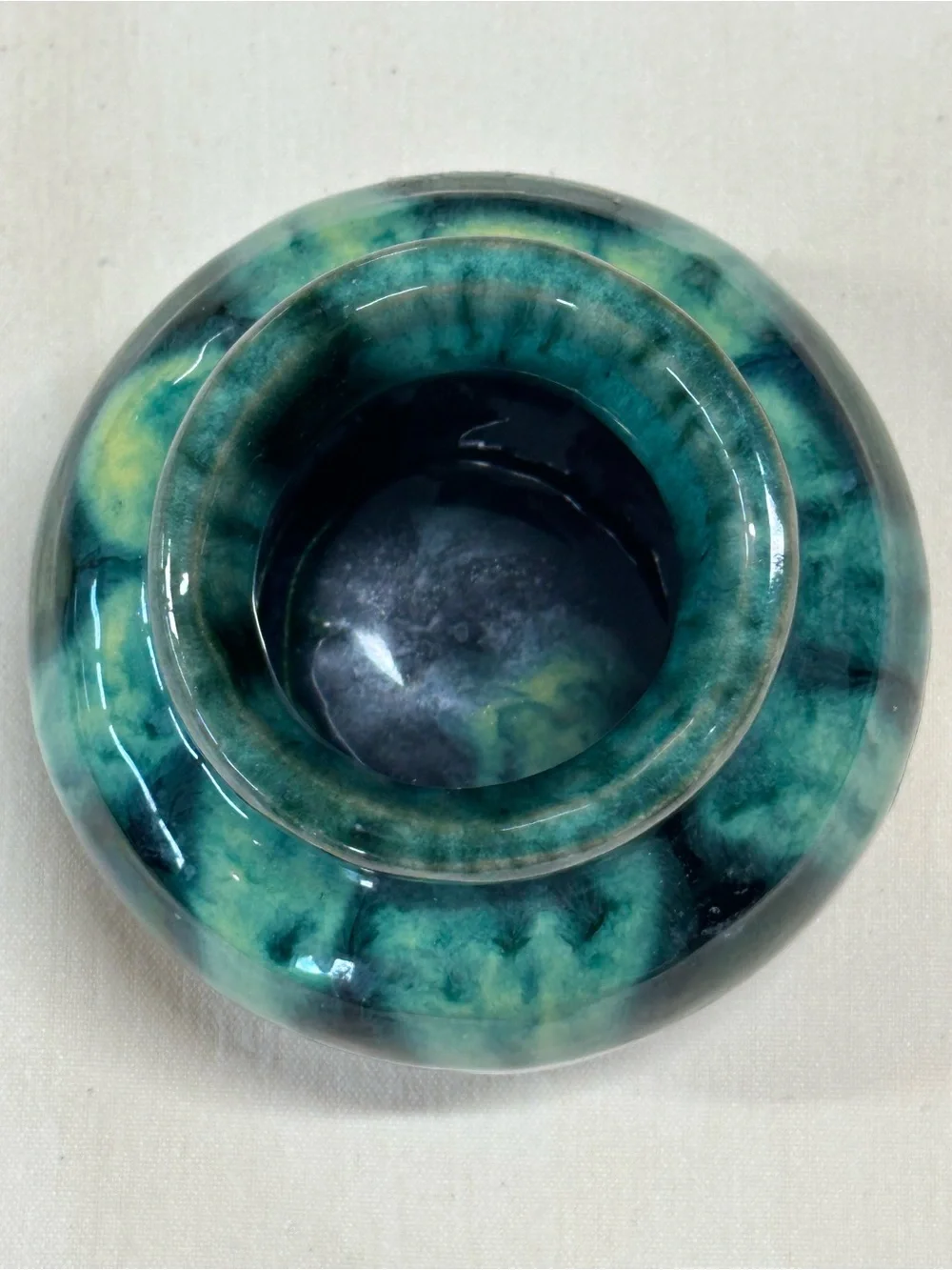 1978 Studio Pottery Vase drip goaze